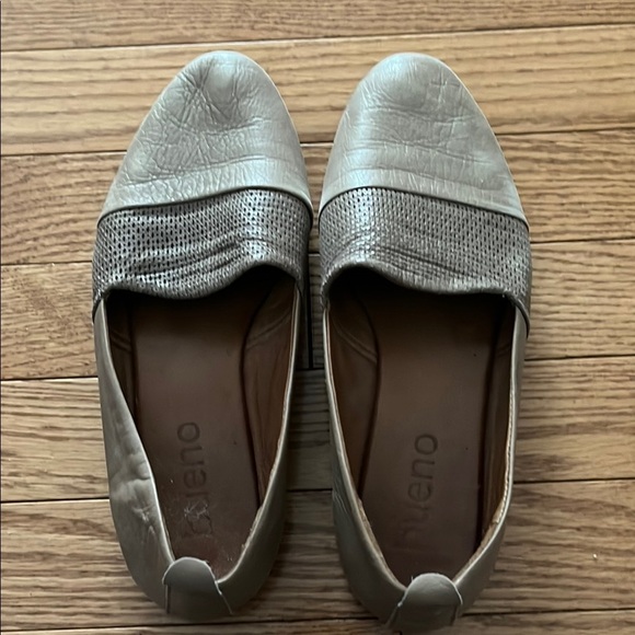 Bueno Other - [US 8]Bueno Gray Slip-On Leather Shoes Loafers